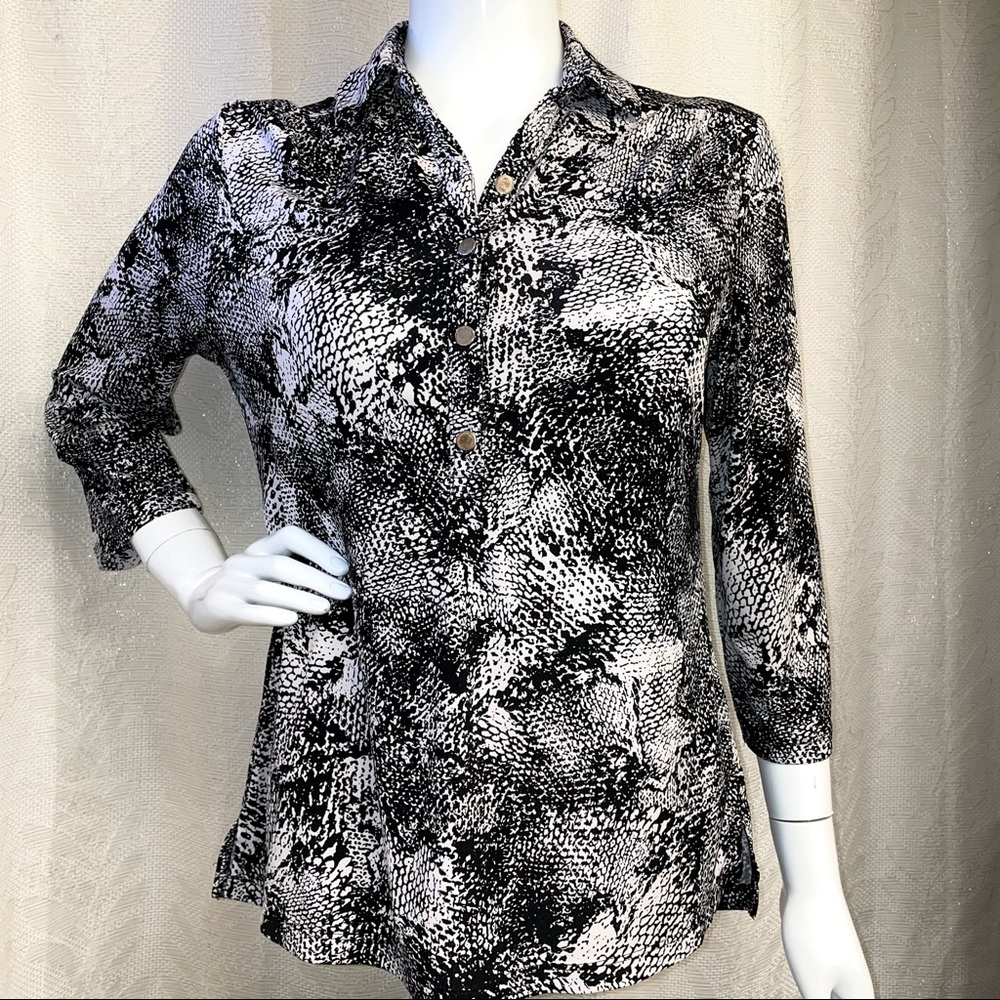 Dana Buchman Animal Print Blouse